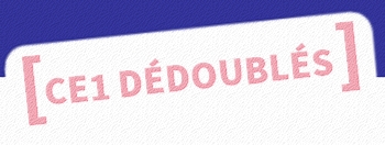 Logo CE1 dédoublés